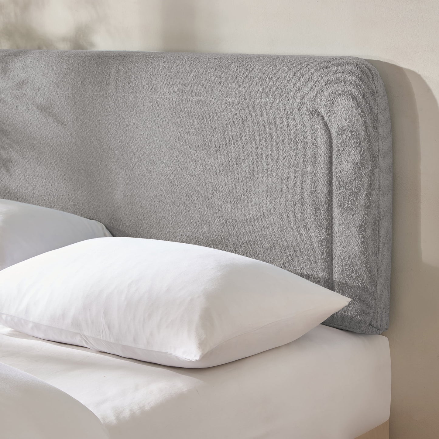 Virtu Upholstered Boucle Bed Headboard