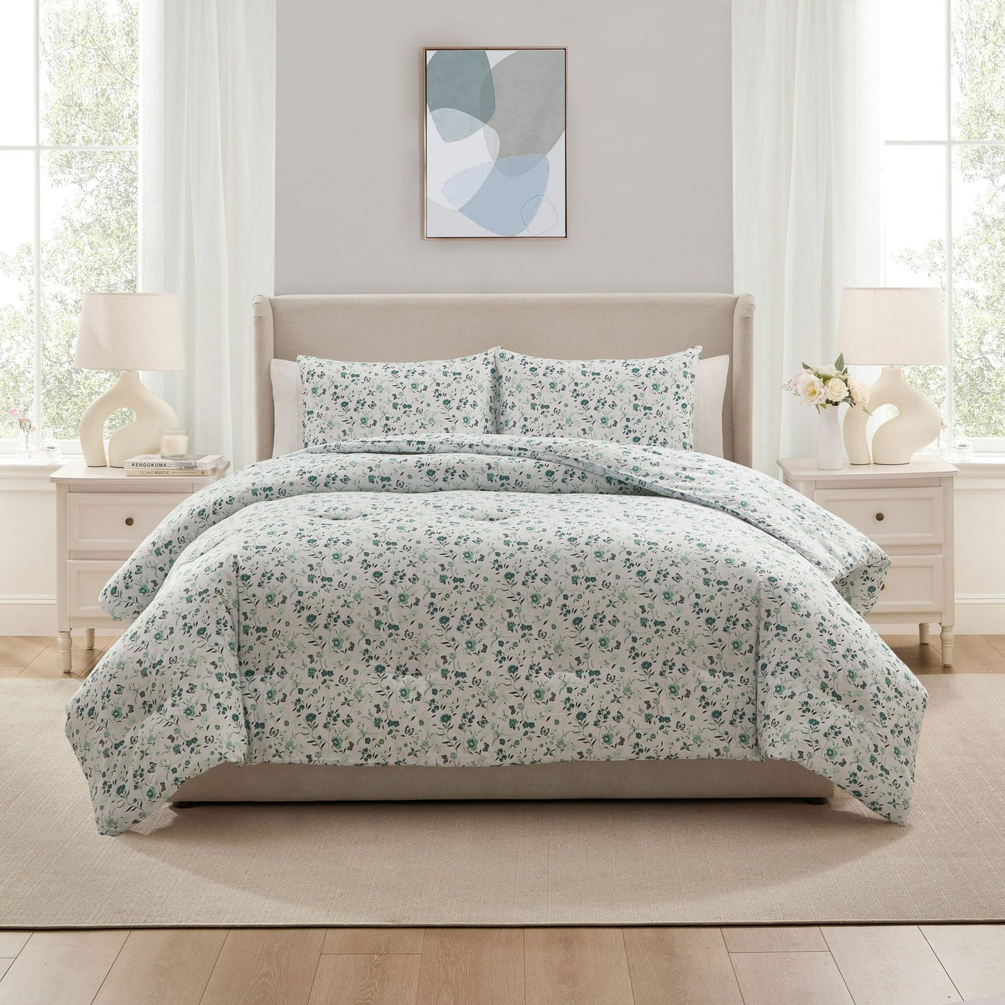Virtu Floral Comforter Set