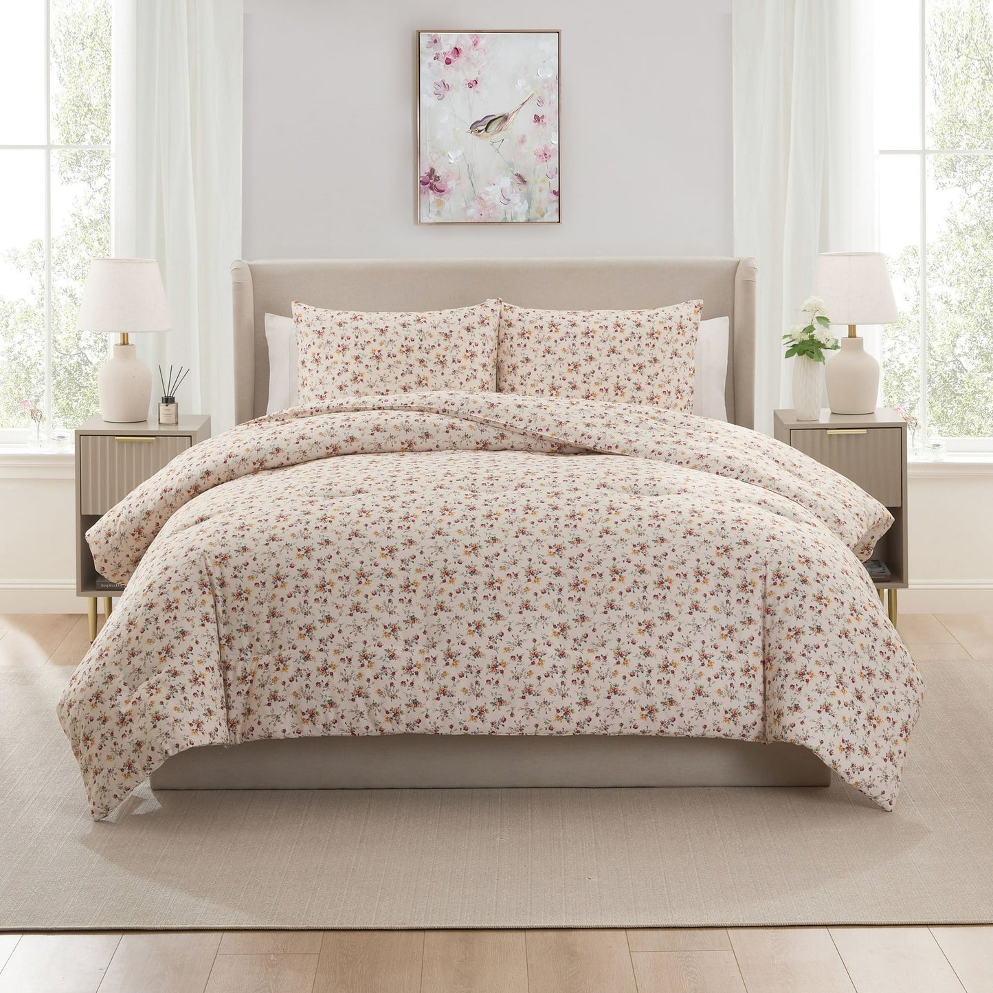 Virtu Floral Comforter Set