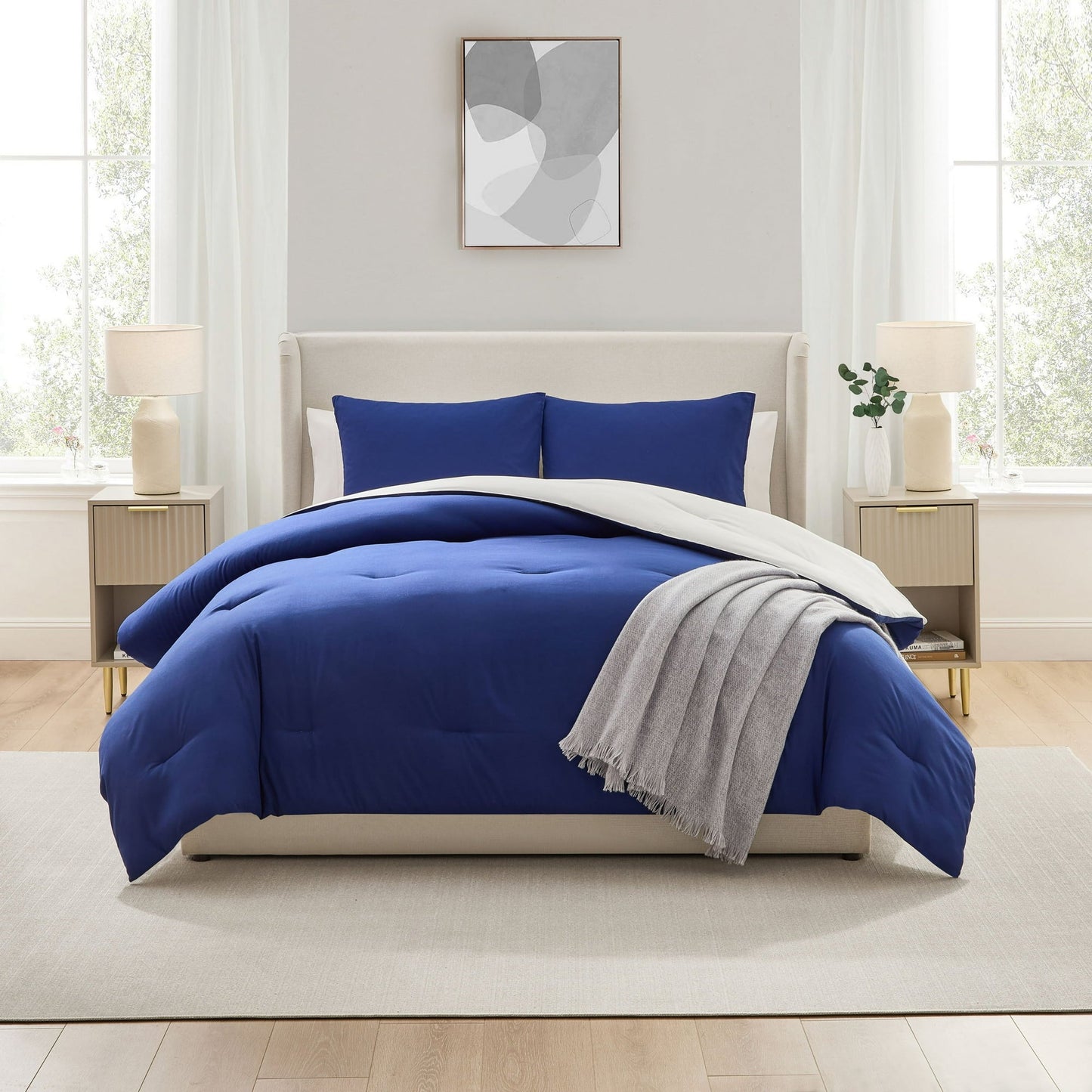 Virtu Modern Reversible Comforter Set