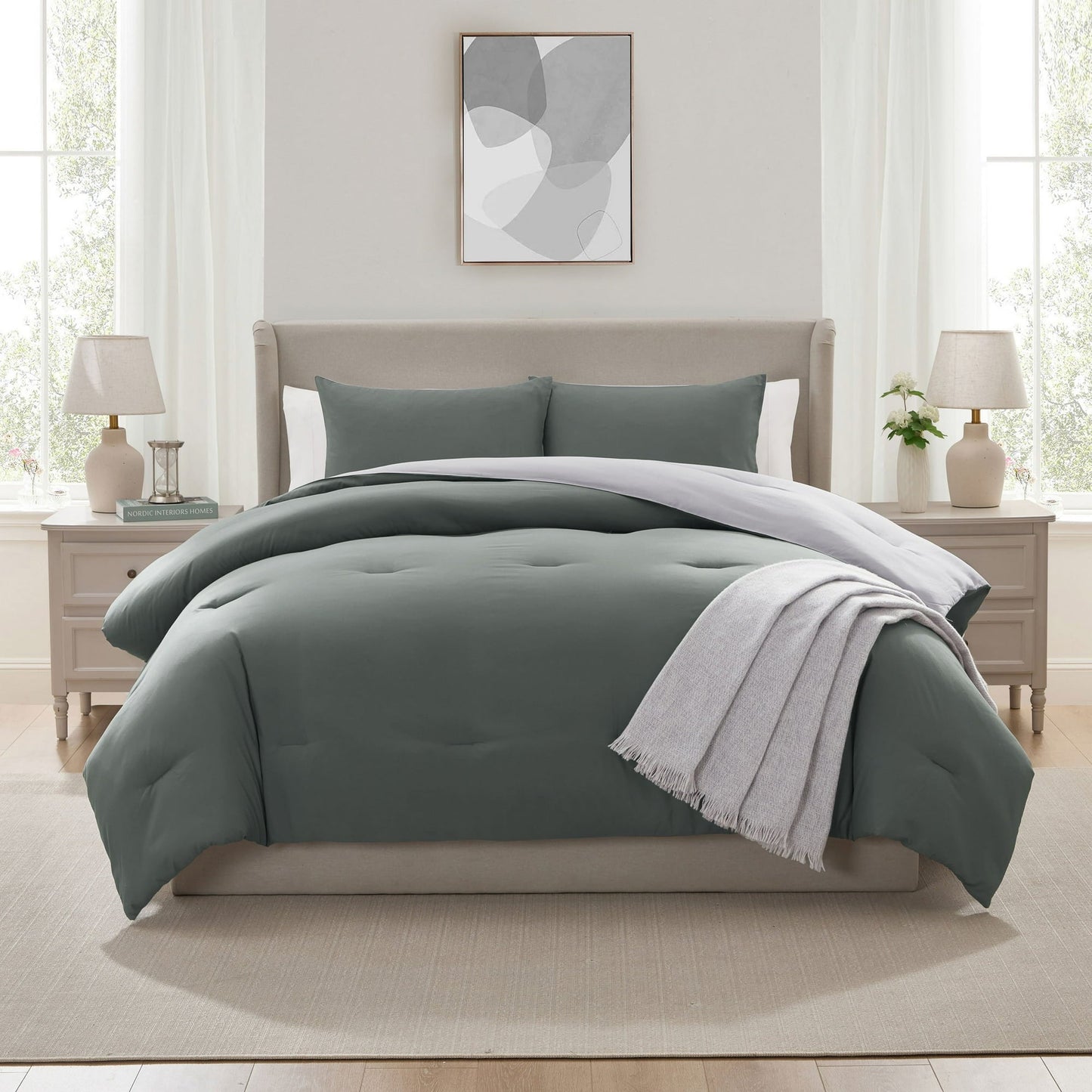 Virtu Modern Reversible Comforter Set