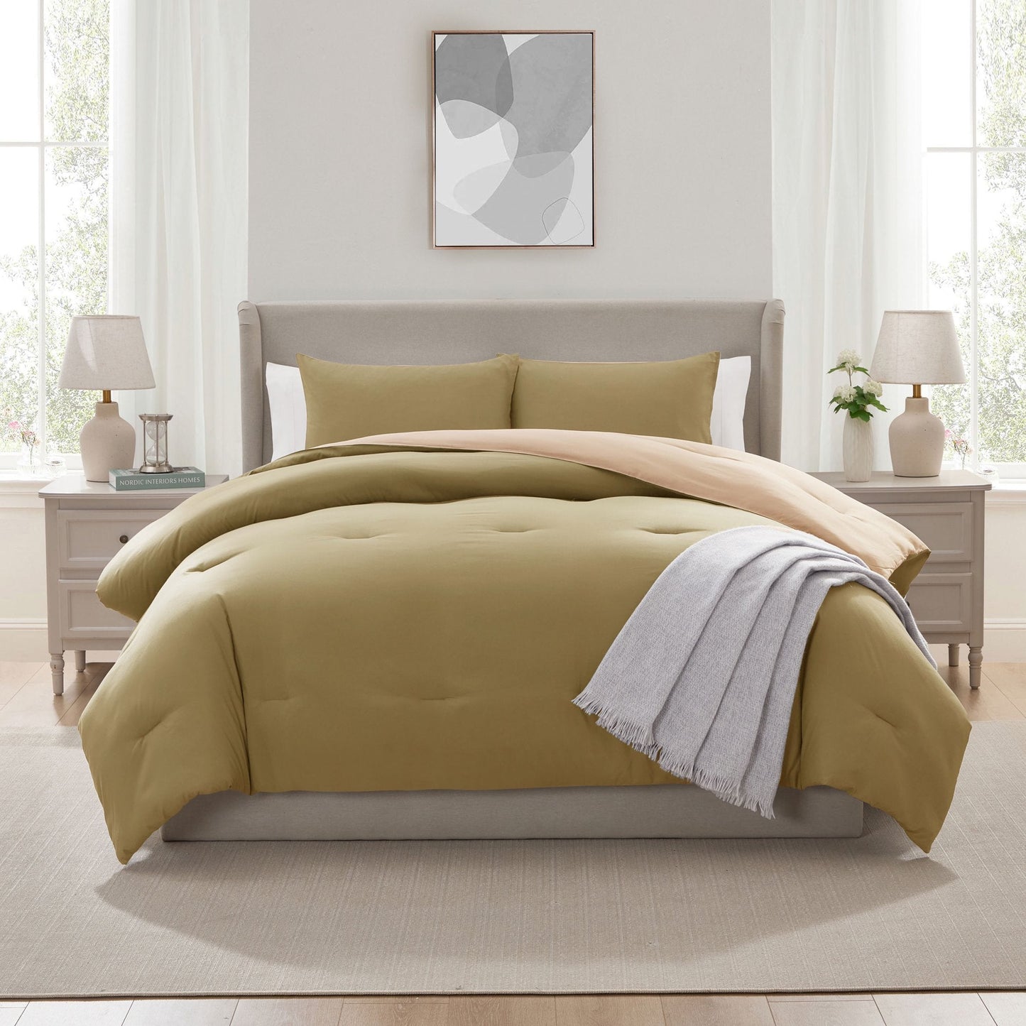 Virtu Modern Reversible Comforter Set