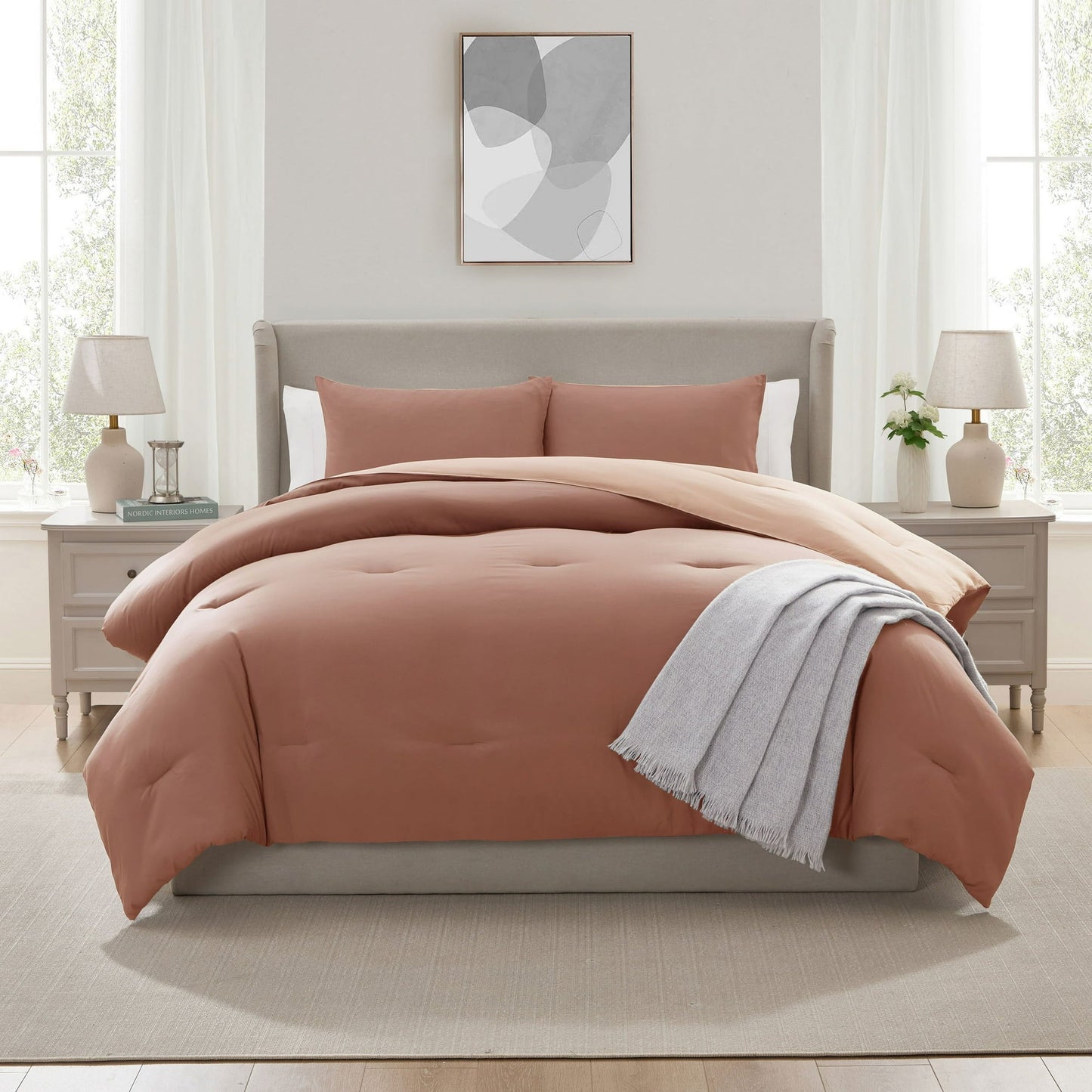 Virtu Modern Reversible Comforter Set