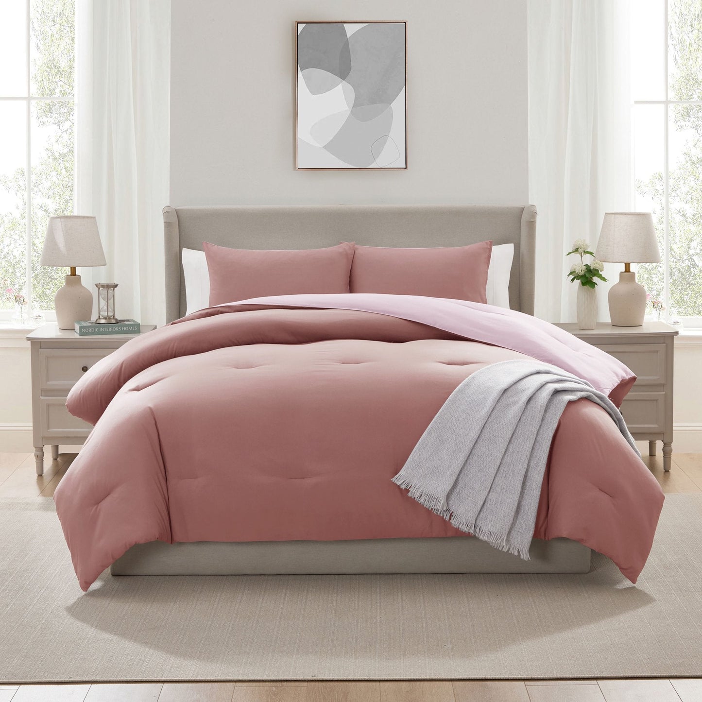 Virtu Modern Reversible Comforter Set