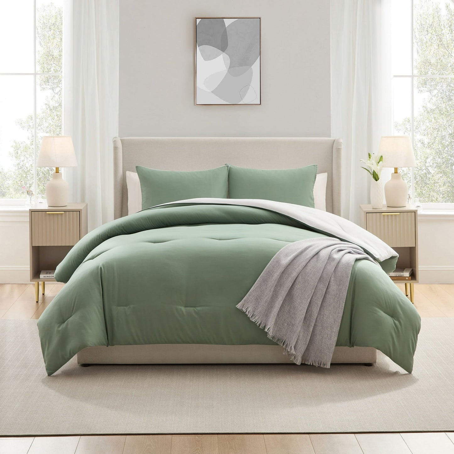 Virtu Modern Reversible Comforter Set