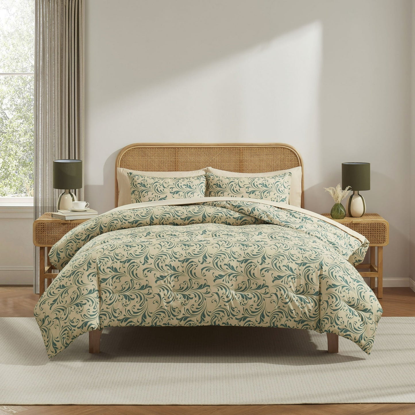 Virtu Biomorphic Design Bedding Comforter Sets