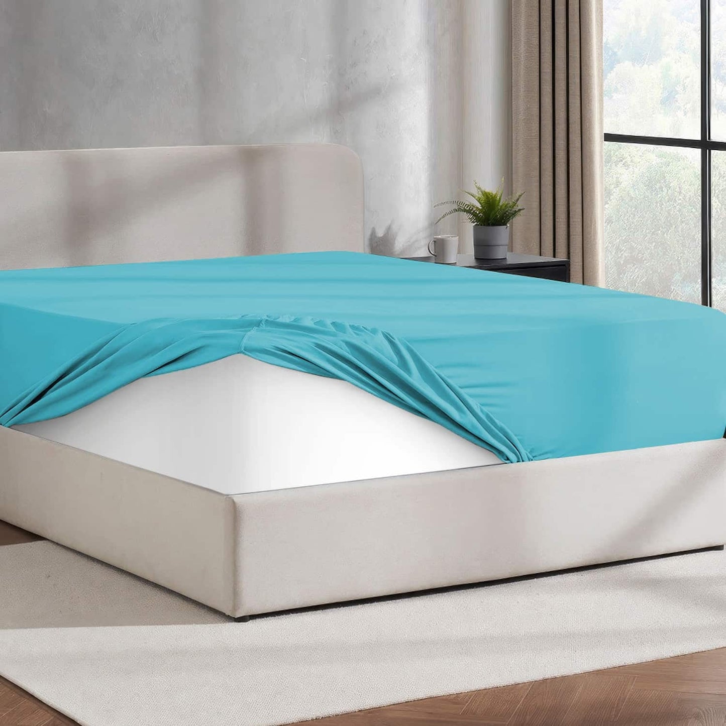 Virtu 1800 Extra Deep Fitted Sheet Queen / King / Cal King