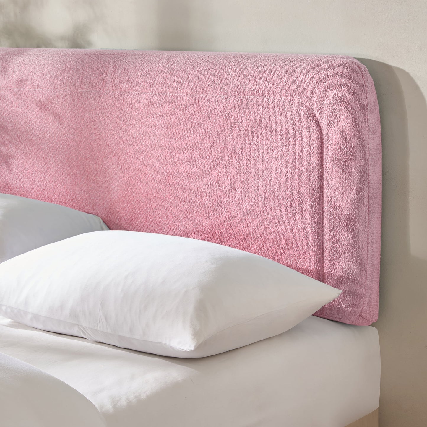 Virtu Upholstered Boucle Bed Headboard