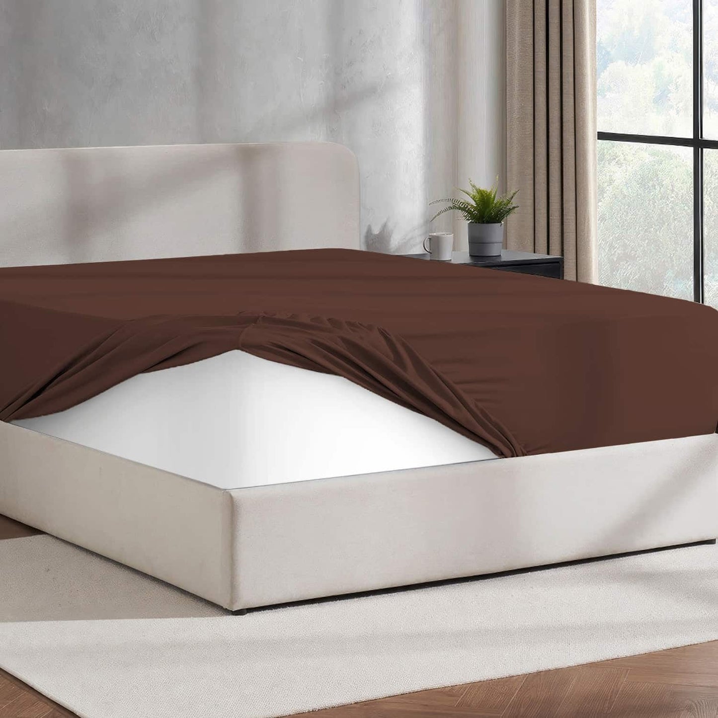 Virtu 1800 Extra Deep Fitted Sheet Queen / King / Cal King
