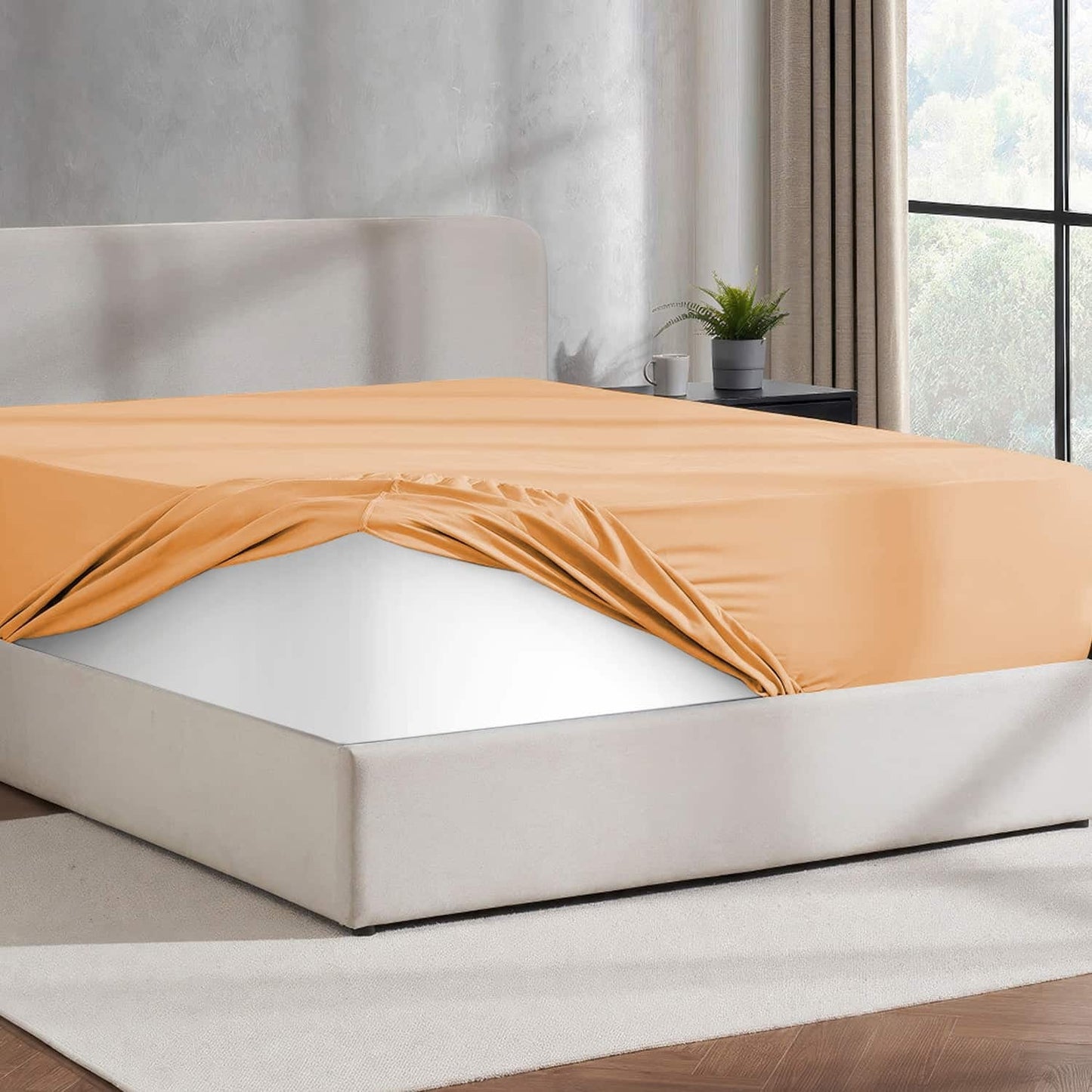Virtu 1800 Extra Deep Fitted Sheet Queen / King / Cal King