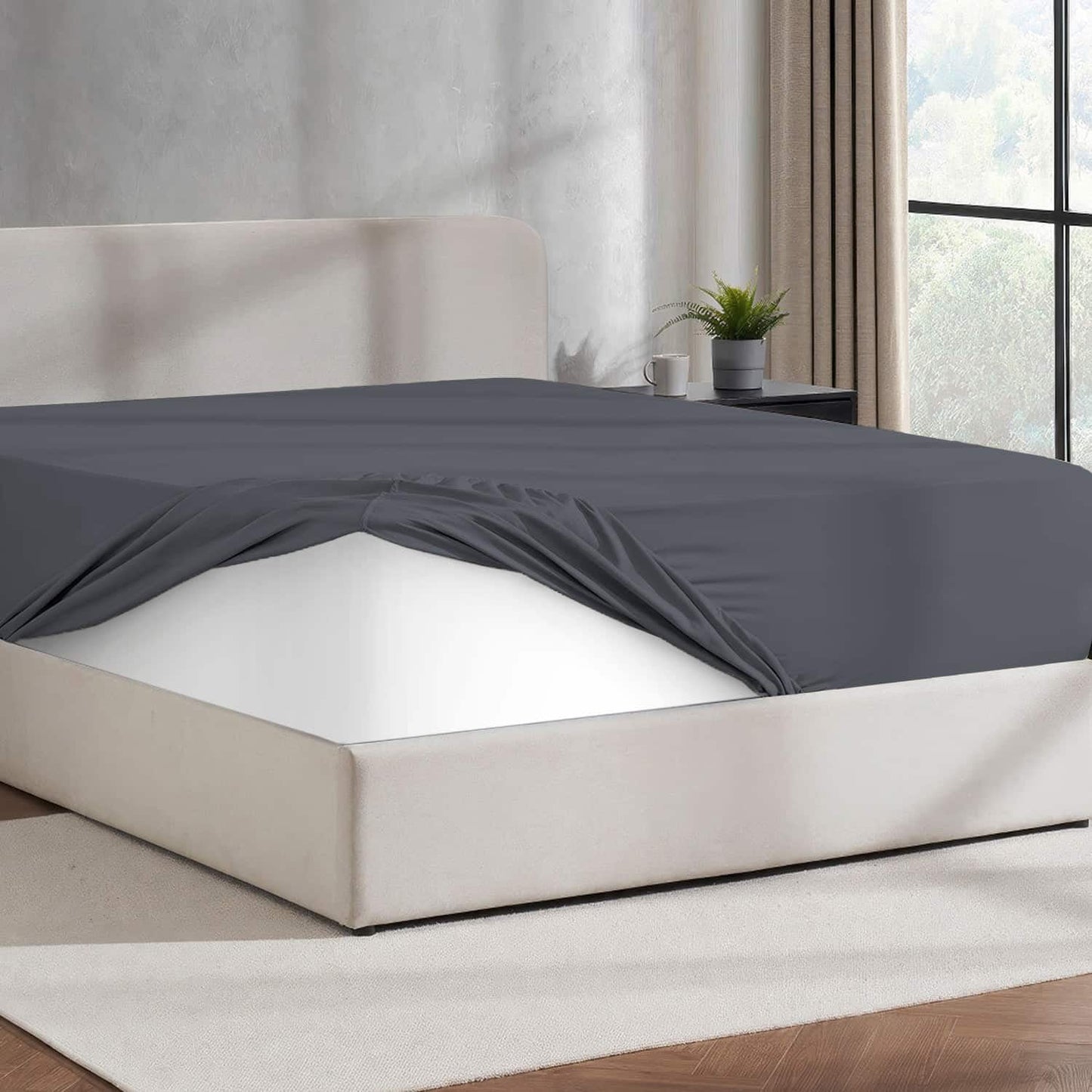 Virtu 1800 Extra Deep Fitted Sheet Queen / King / Cal King
