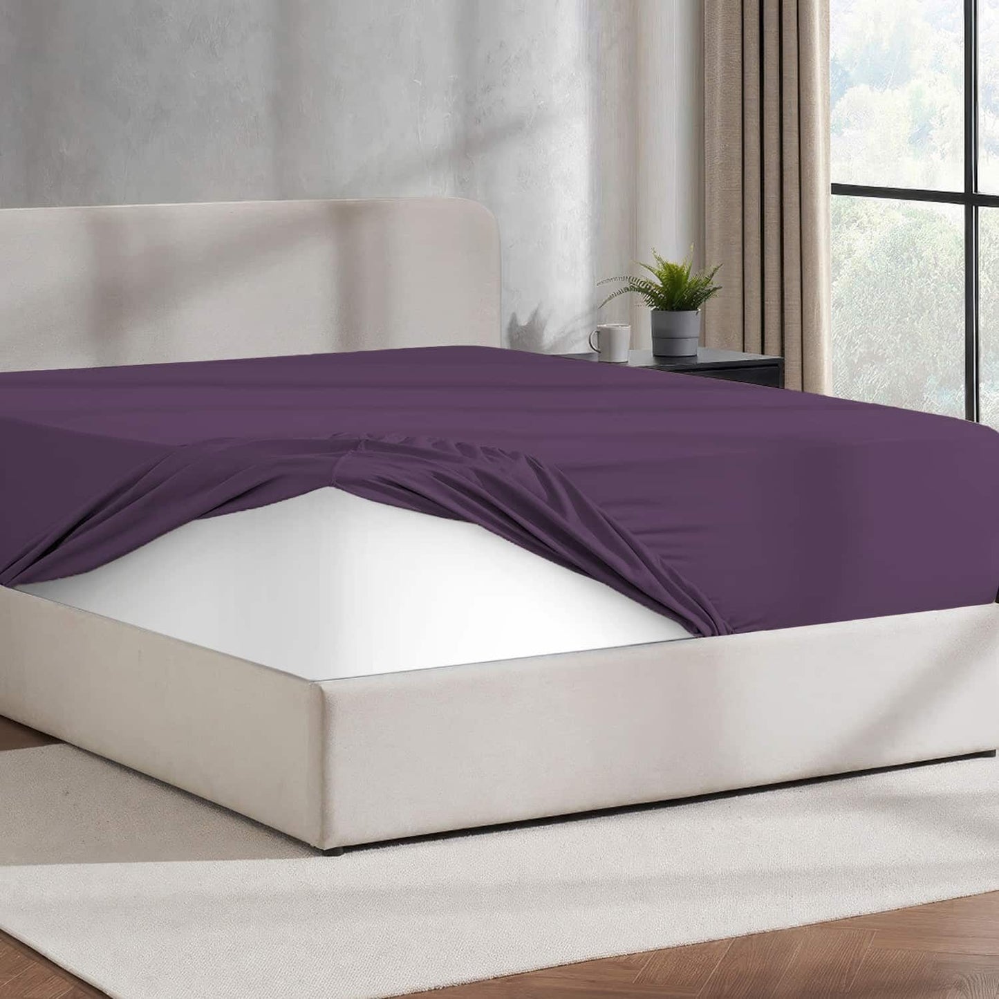 Virtu 1800 Extra Deep Fitted Sheet Queen / King / Cal King