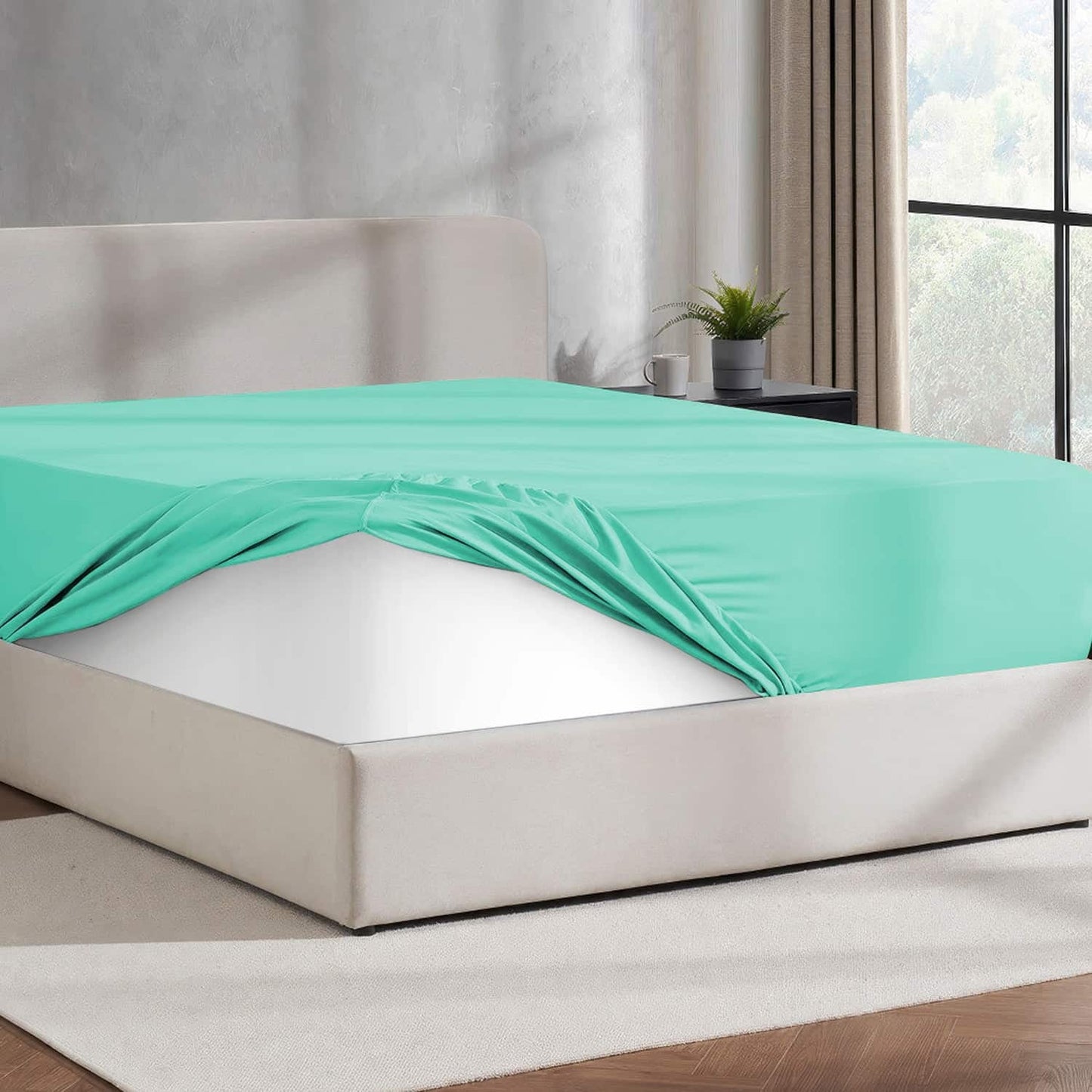 Virtu 1800 Extra Deep Fitted Sheet Queen / King / Cal King