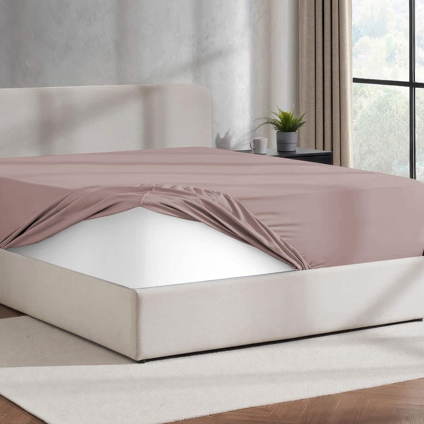 Virtu 1800 Extra Deep Fitted Sheet Queen / King / Cal King