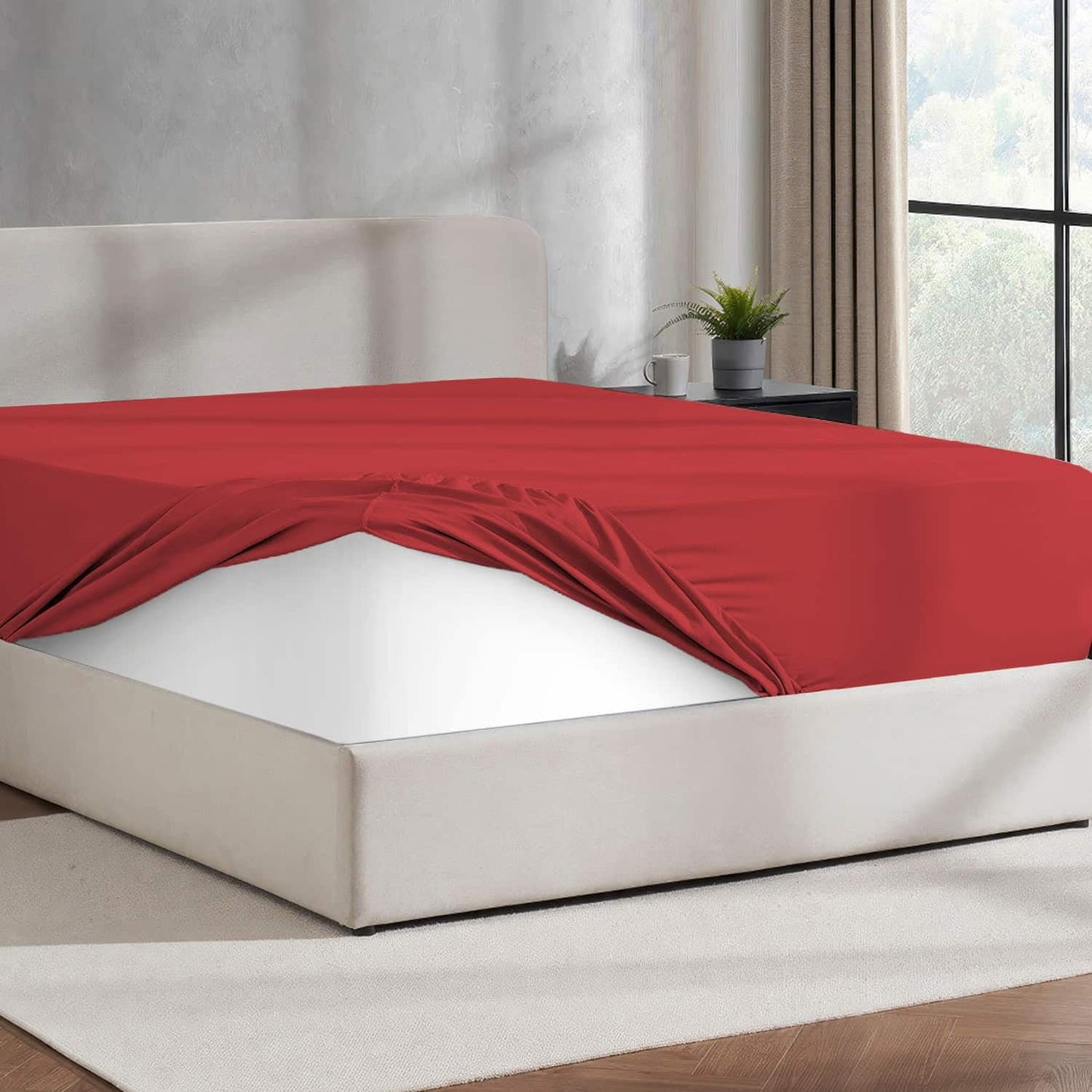 Virtu 1800 Extra Deep Fitted Sheet Queen / King / Cal King