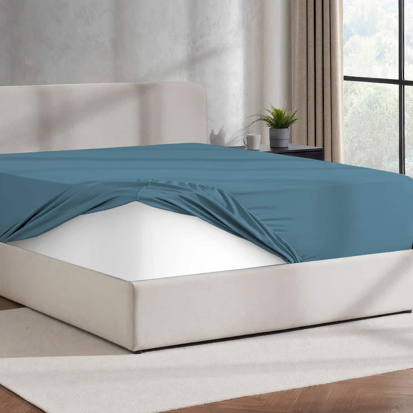 Virtu 1800 Extra Deep Fitted Sheet Queen / King / Cal King
