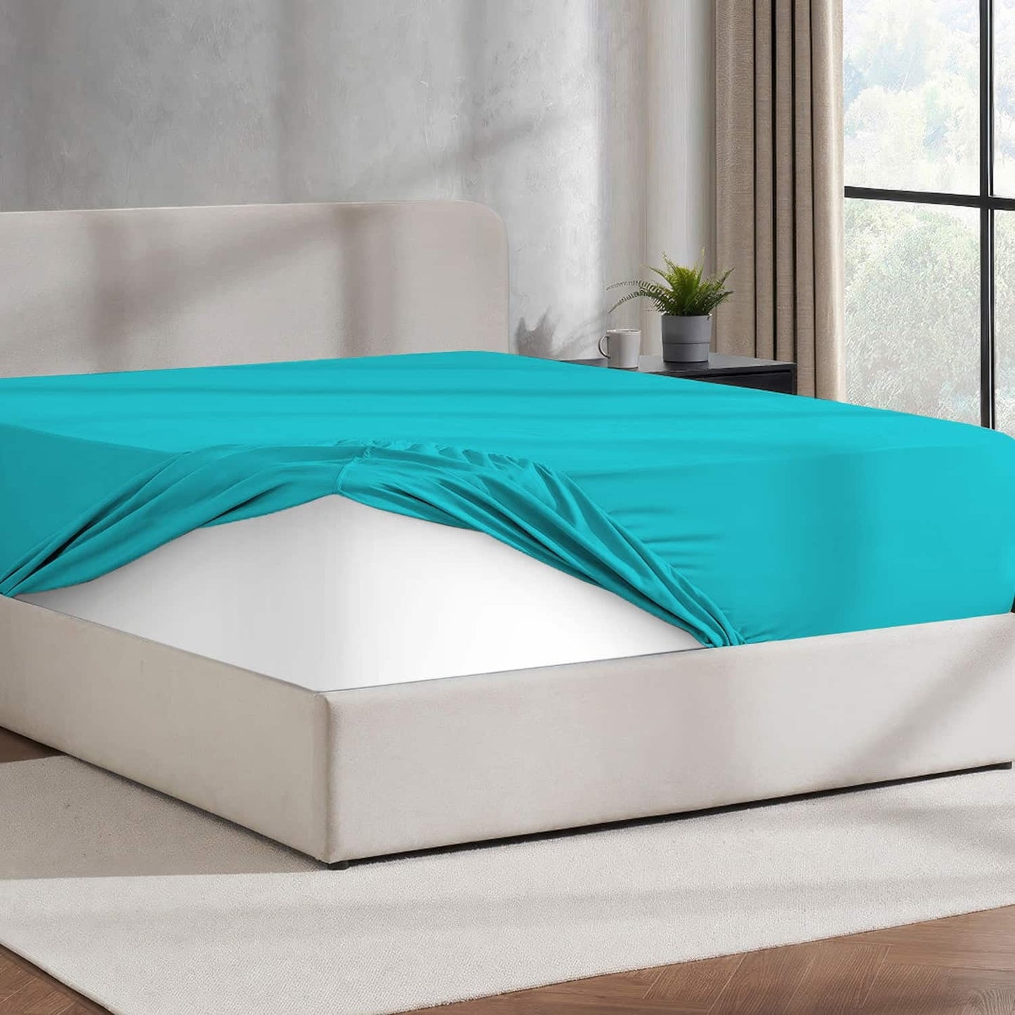 Virtu 1800 Extra Deep Fitted Sheet Queen / King / Cal King