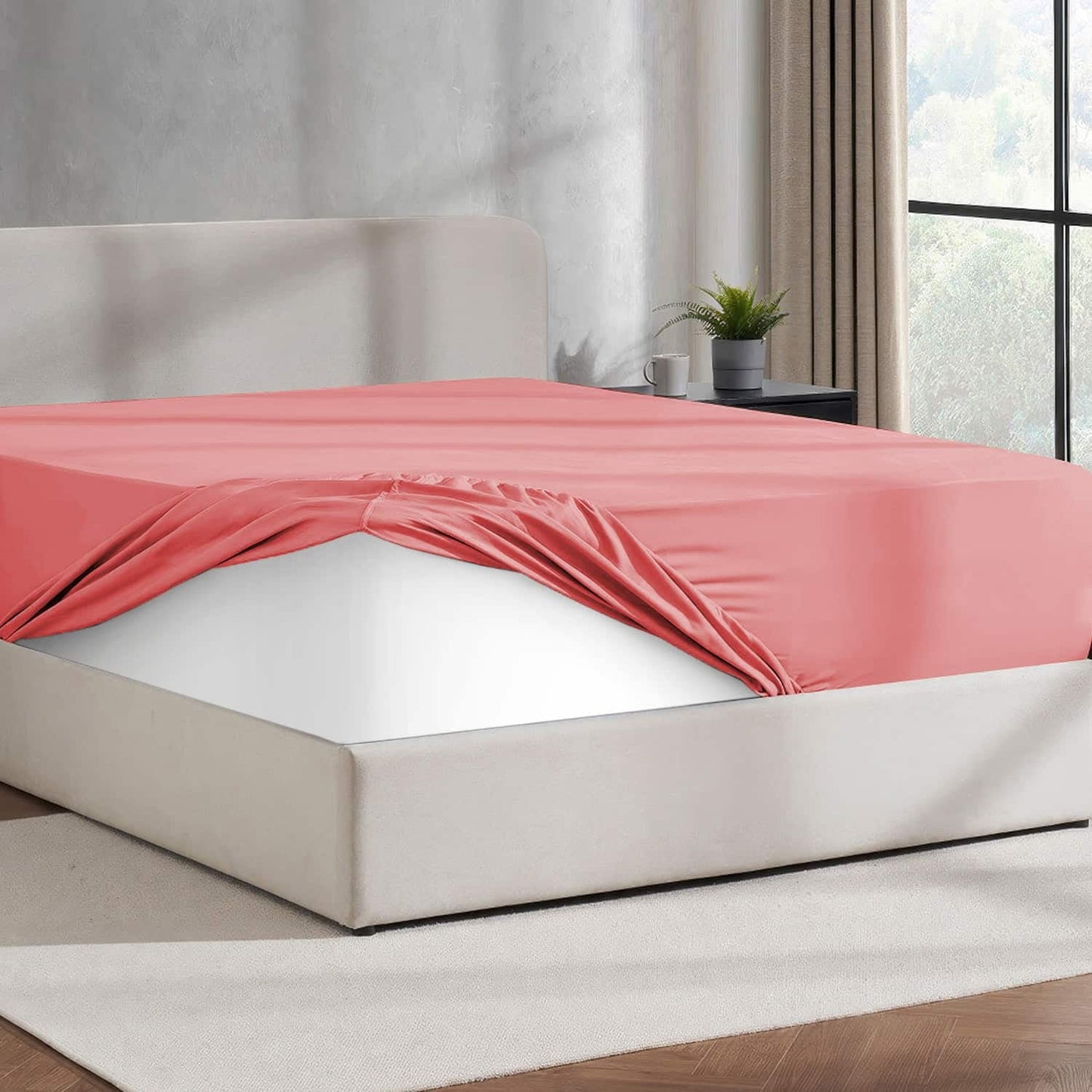 Virtu 1800 Extra Deep Fitted Sheet Queen / King / Cal King