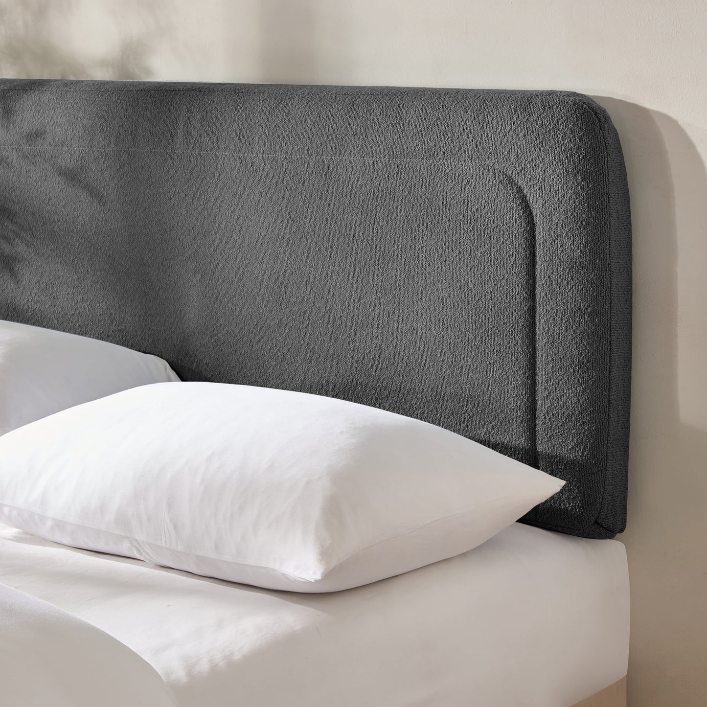Virtu Upholstered Boucle Bed Headboard