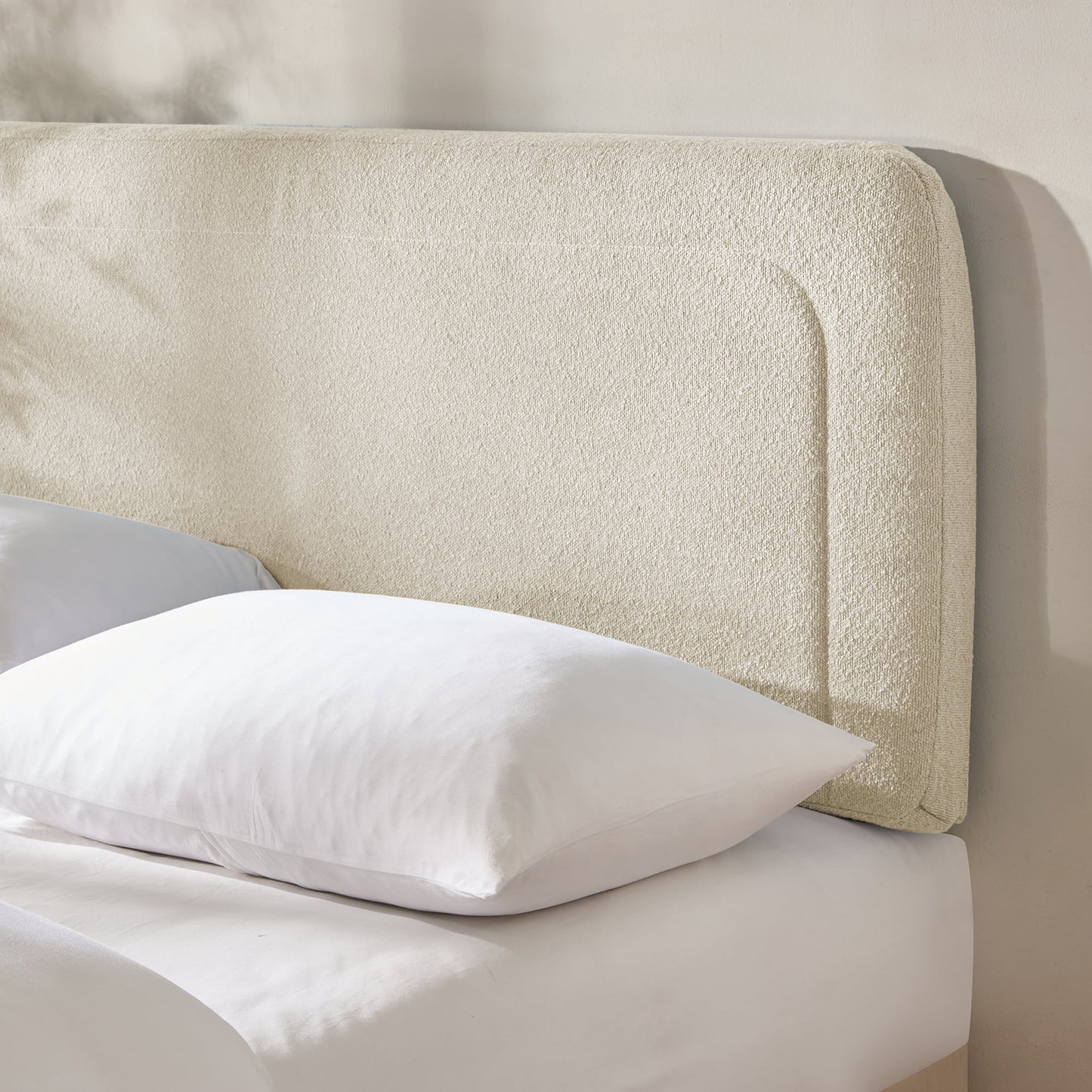 Virtu Upholstered Boucle Bed Headboard
