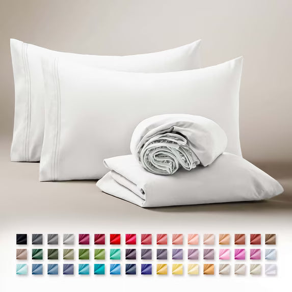 Clara Clark Ultra Soft Microfiber Bed Sheets Set (Short Queen)