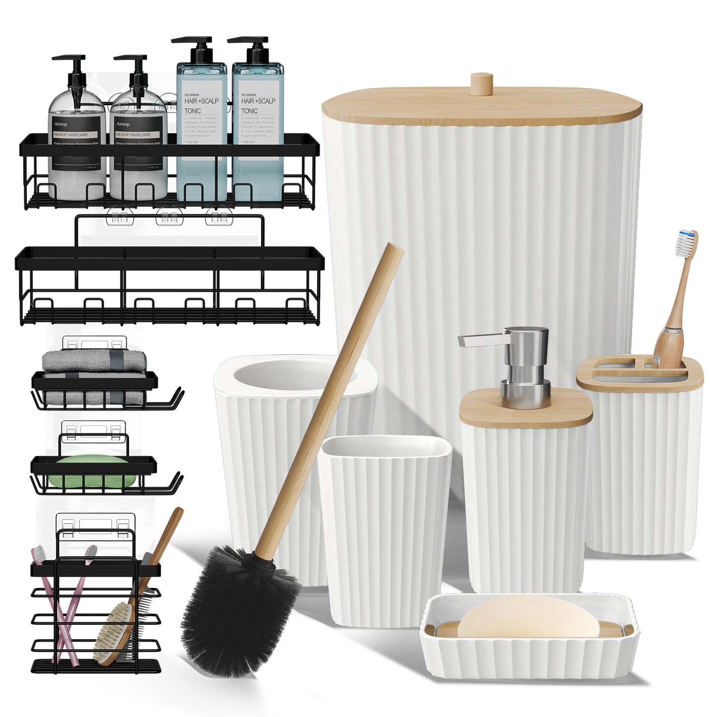 Clara Clark Bathroom Accessory Set