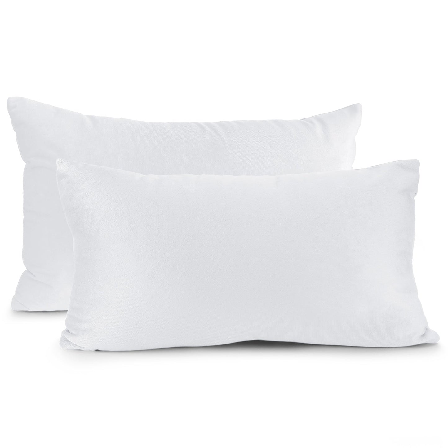2 Pack 12 x 20 nestl Throw Pillow Covers, Cozy Velvet Decorative Outdoor Pillow