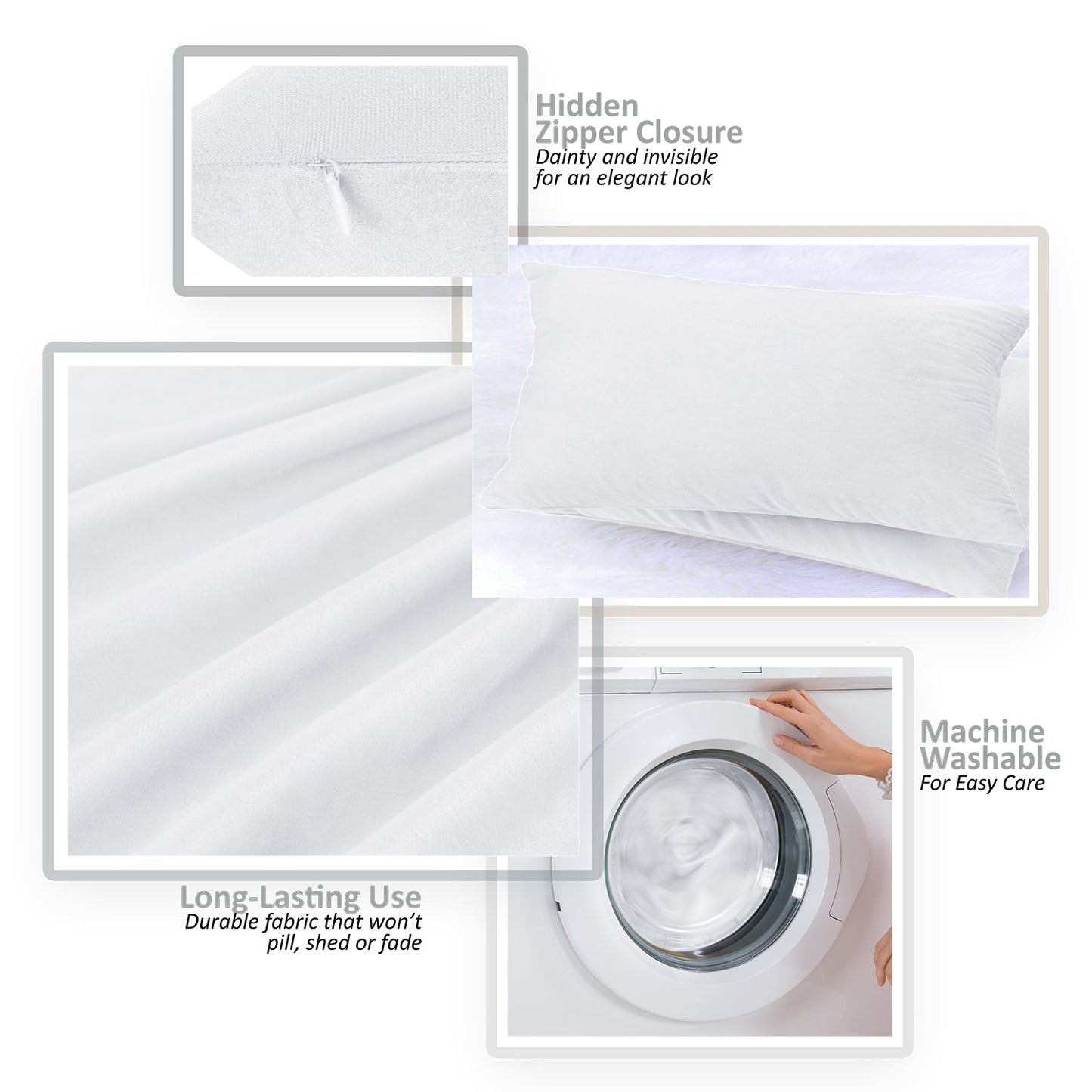 2 Pack 12 x 20 nestl Throw Pillow Covers, Cozy Velvet Decorative Outdoor Pillow