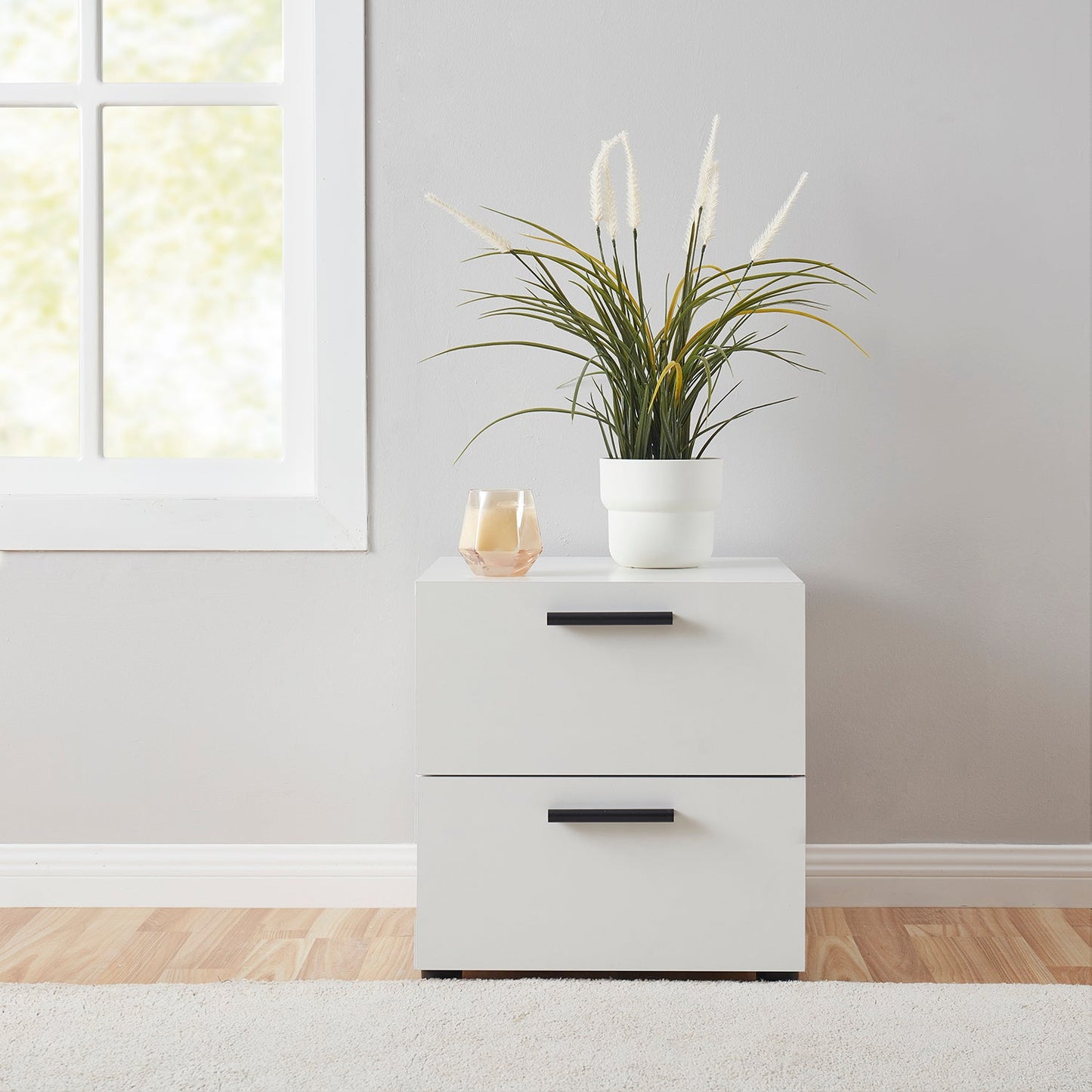 Virtu Small Night Stand End Table