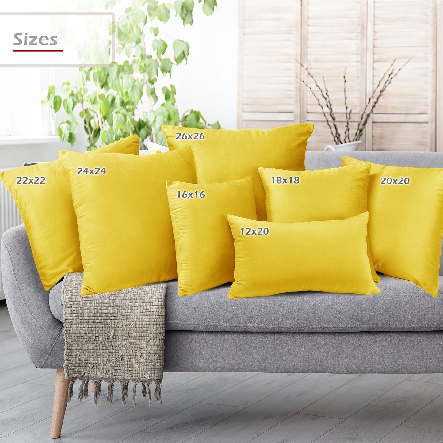 2 Pack 12 x 20 nestl Throw Pillow Covers, Cozy Velvet Decorative Outdoor Pillow
