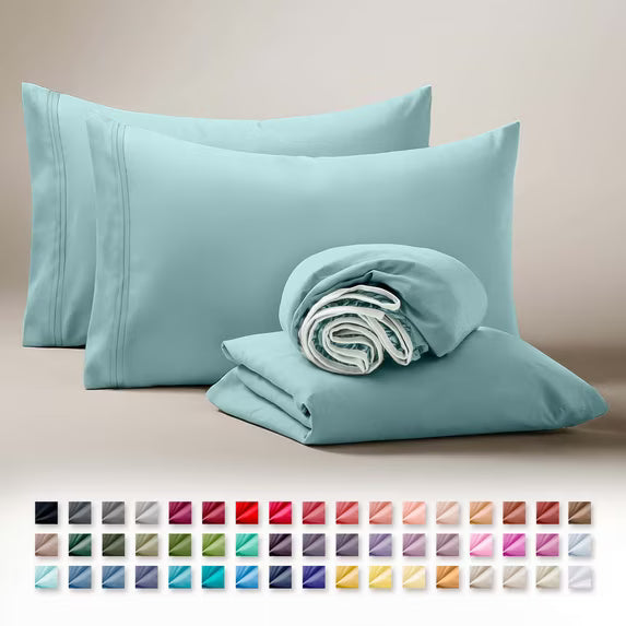 Clara Clark Ultra Soft Microfiber Bed Sheets Set (Short Queen)