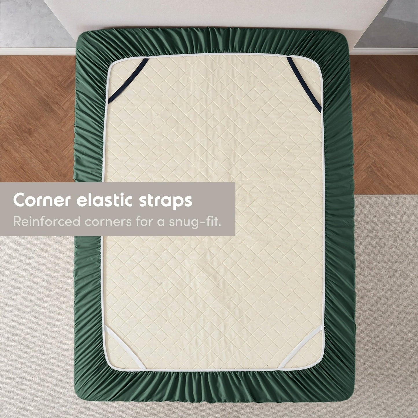 Virtu 1800 Extra Deep Fitted Sheet Queen / King / Cal King