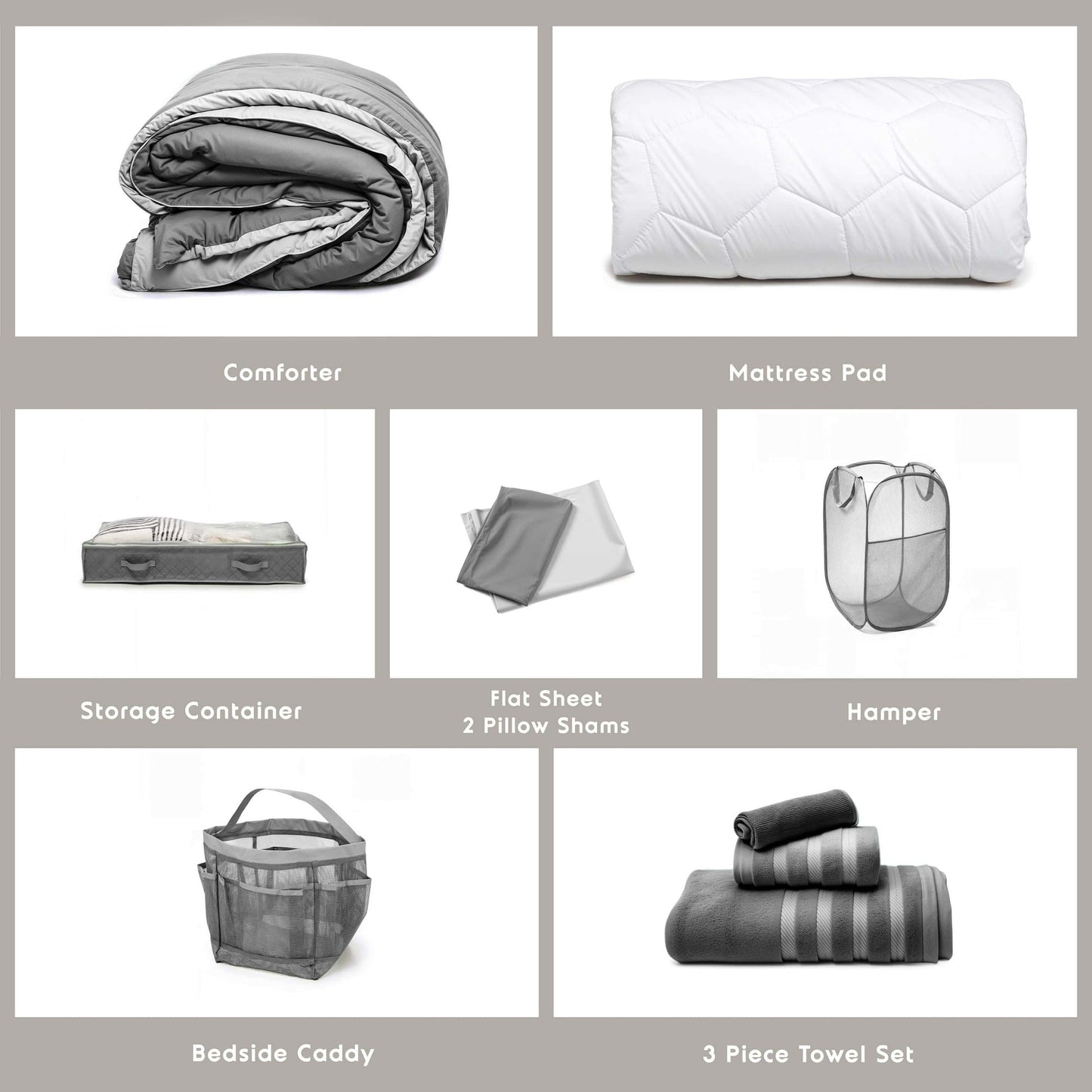 Virtu Bed in a Bag Back to College Kit