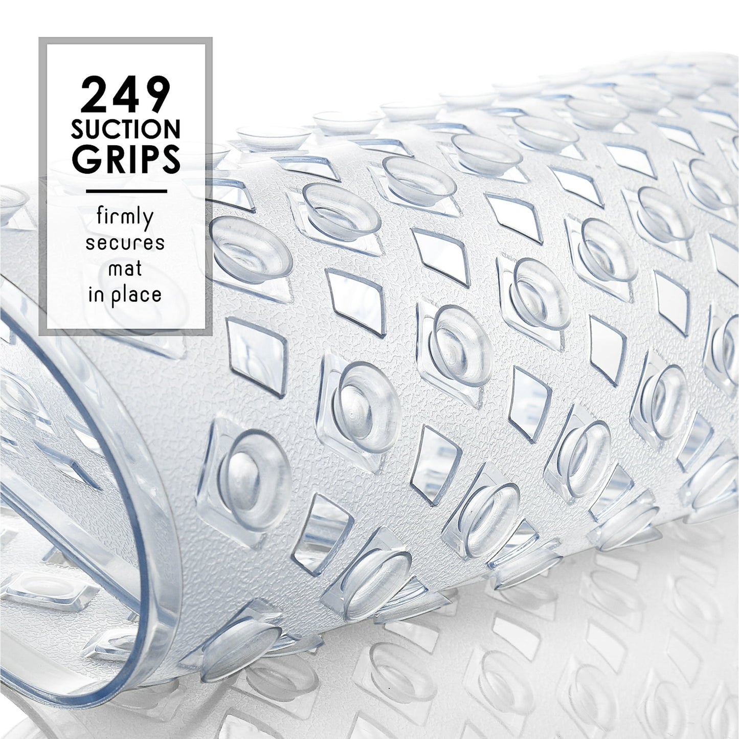 Virtu Shower Mat - 35"x16" Clear Bathtub Mat