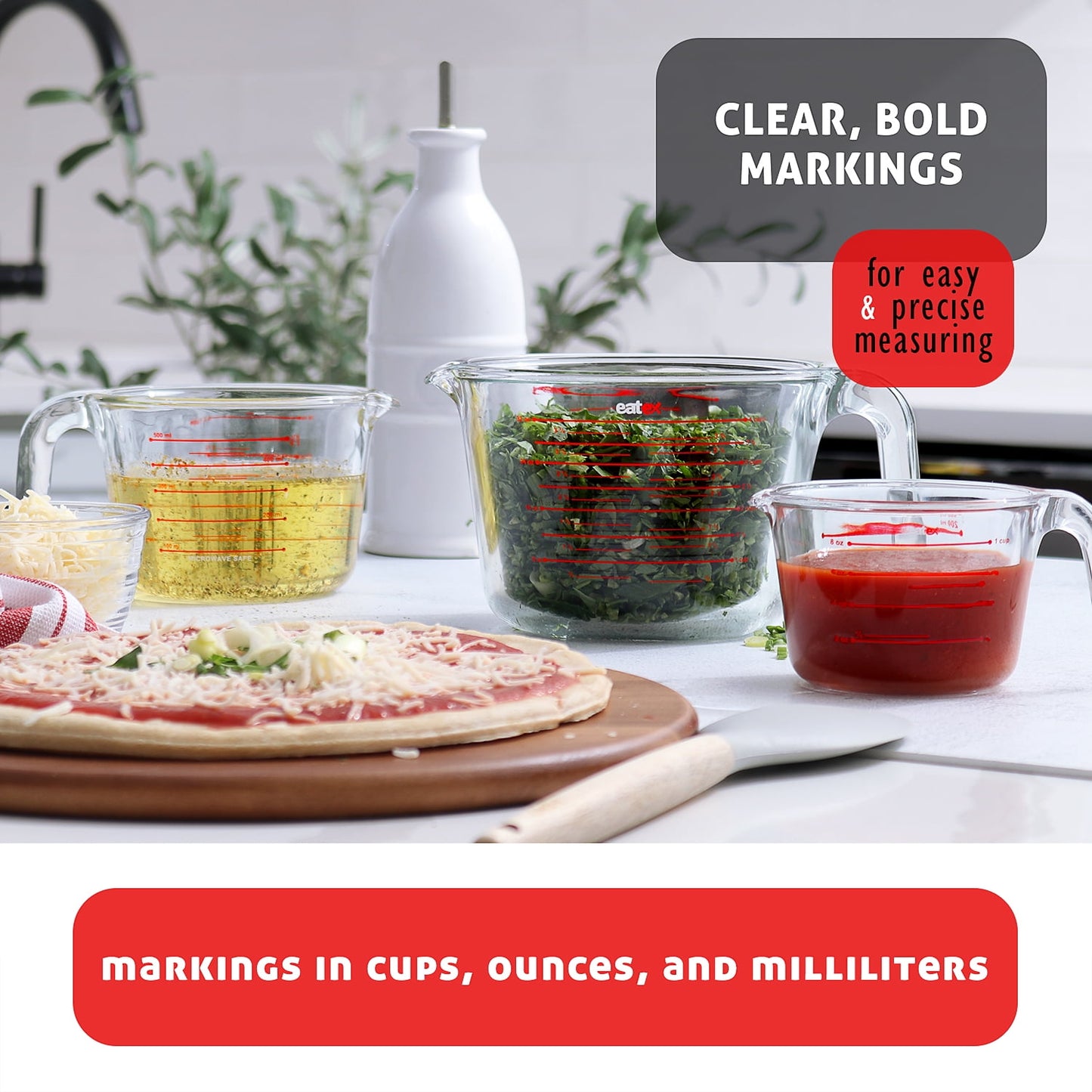 Virtu Glass Measuring Cups Set