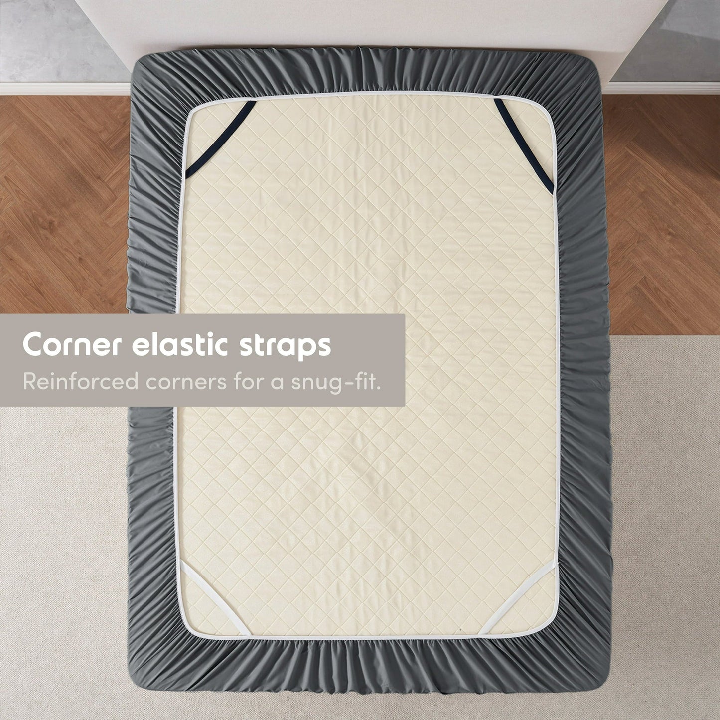 Virtu 1800 Extra Deep Fitted Sheet Queen / King / Cal King