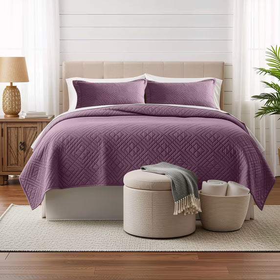 Clara Clark Lightweight Reversible Quilt Set