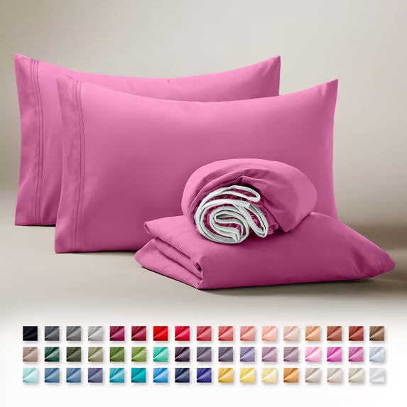 Clara Clark Ultra Soft Microfiber Bed Sheets Set (Short Queen)