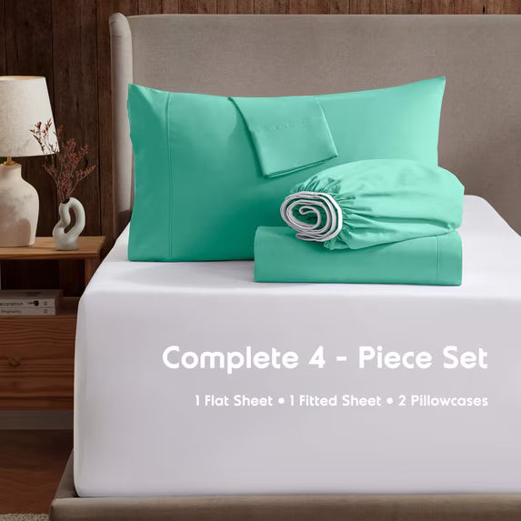 Nestl Sheets Set, 1800 Series Extra Deep Pocket Sheets 4 PC