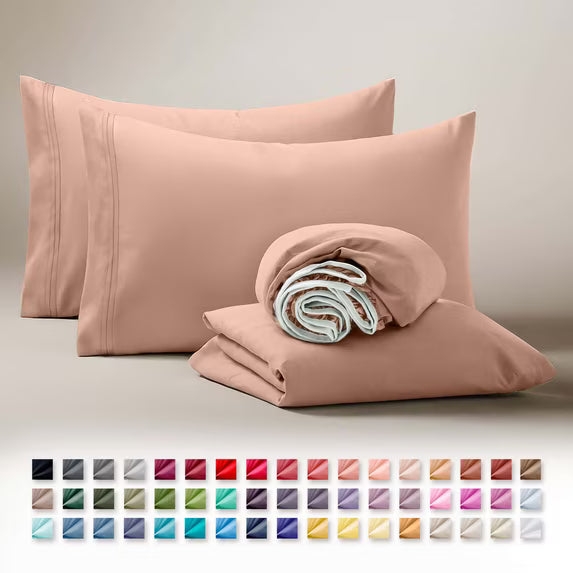 Clara Clark Ultra Soft Microfiber Bed Sheets Set (Short Queen)