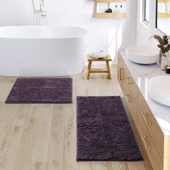 Nestl bathroom Floor Rugs, Nonslip Backing Rubber Bath Rug