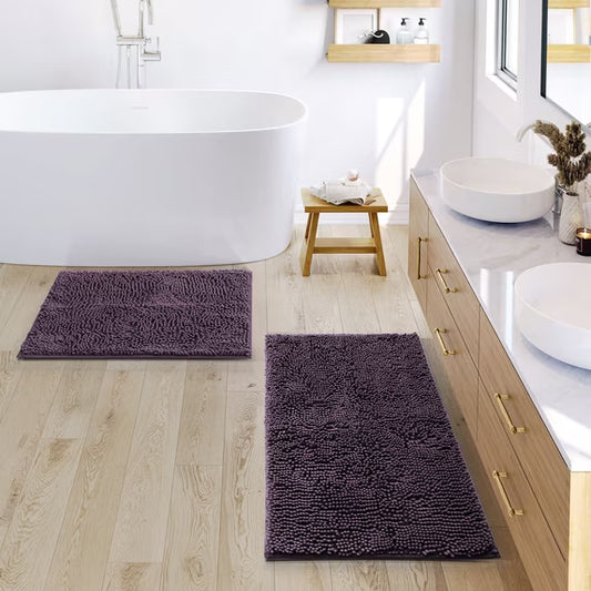 Nestl bathroom Floor Rugs, Nonslip Backing Rubber Bath Rug