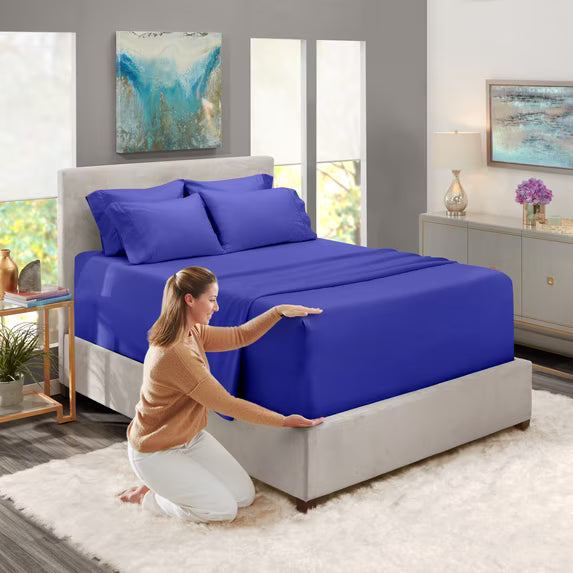 Nestl Sheets Set, 1800 Series Extra Deep Pocket Sheets 4 PC