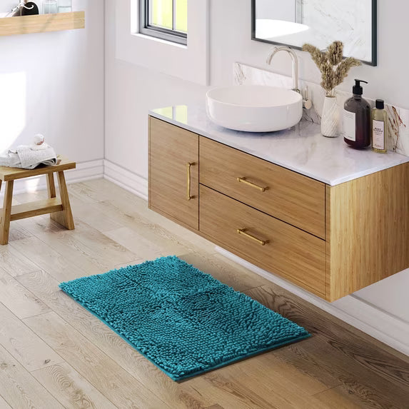 Nestl bathroom Floor Rugs, Nonslip Backing Rubber Bath Rug