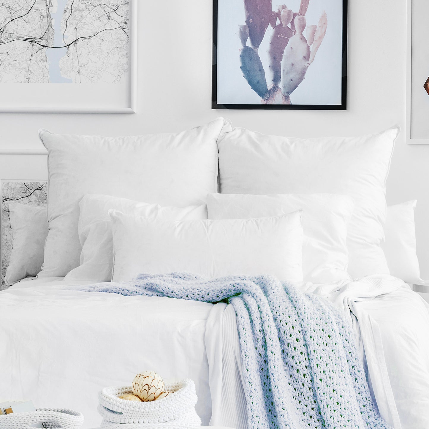 Nestl Bedding 12x20 Couch Throw Pillow Inserts - Premium Hypoallergennic Pillow Cushion, Decorative Pillows Inserts, Plain Throw Pillows