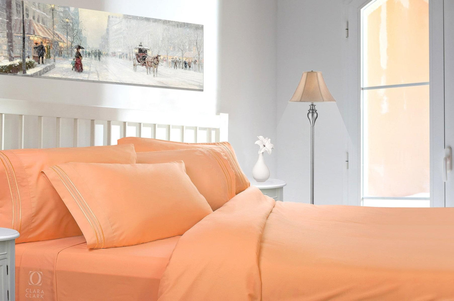 Clara Clark Bright Spring Colors 1800 Series Deep Pocket Premier Bed Sheet set