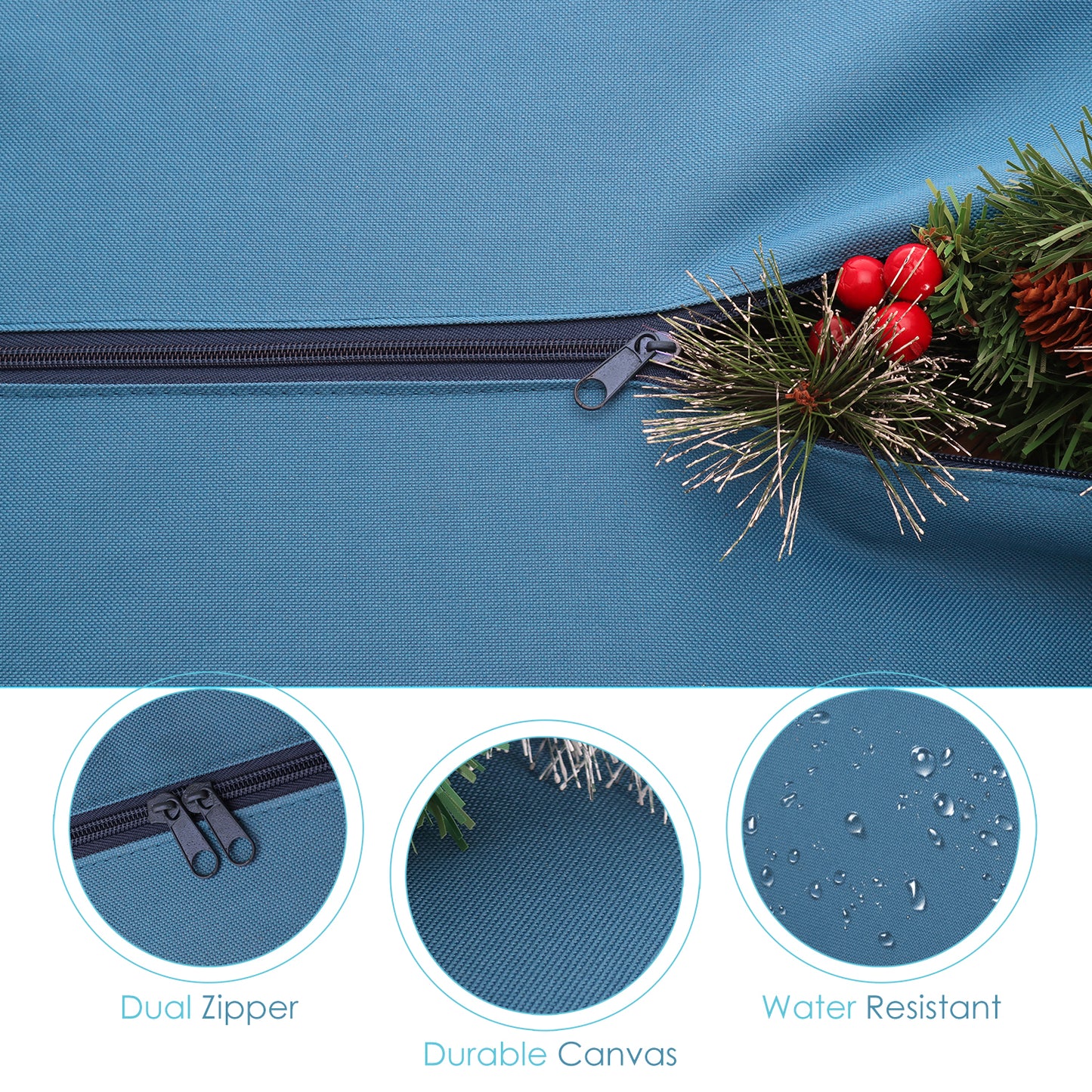 Hearth & Harbor Christmas tree storage bag with wheels and  Ribbon handles