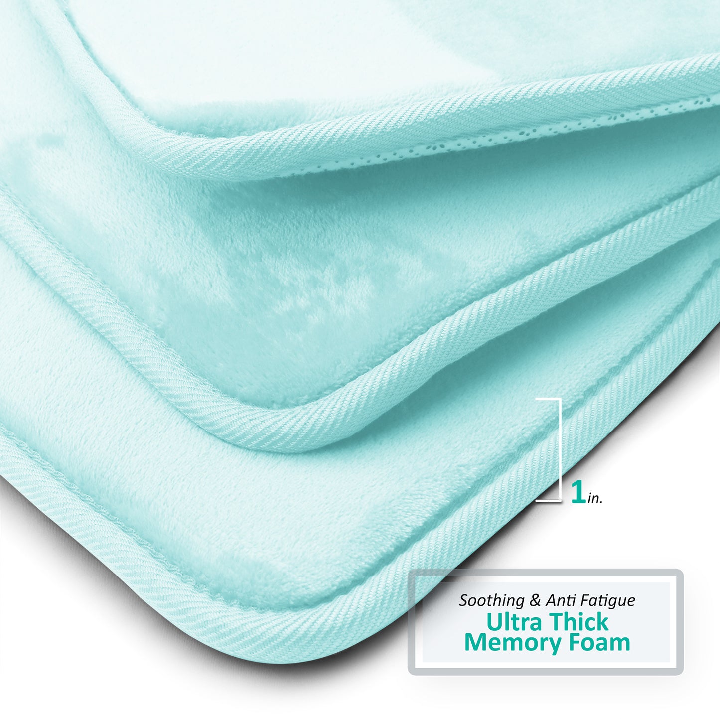 Clara Clark Memory Foam Bath Mat - 3 Pack