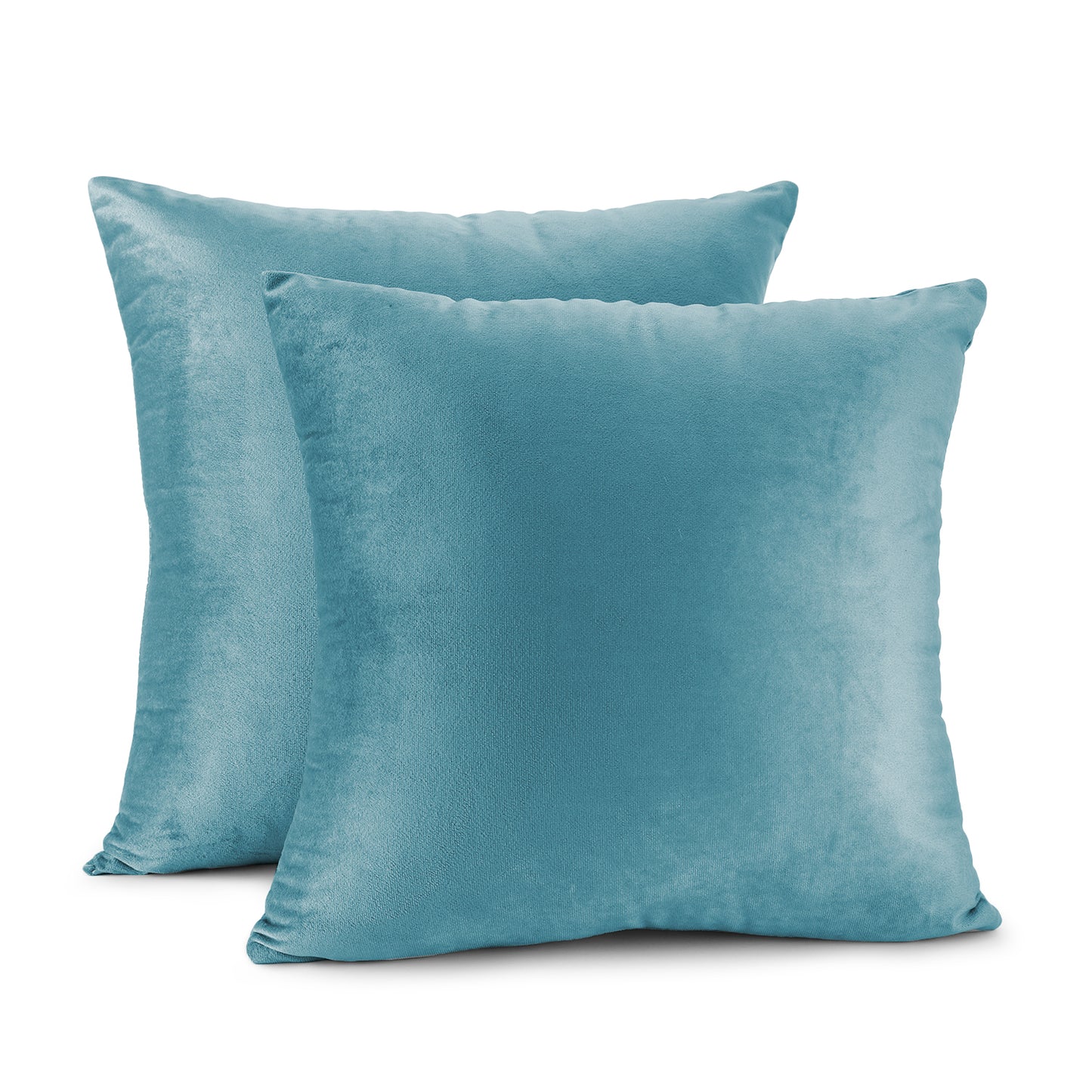 Nestl Throw Pillow Covers,  20x20 & 22x22 Inches, Soft Solid Cushion Covers for Sofa, Set of 2