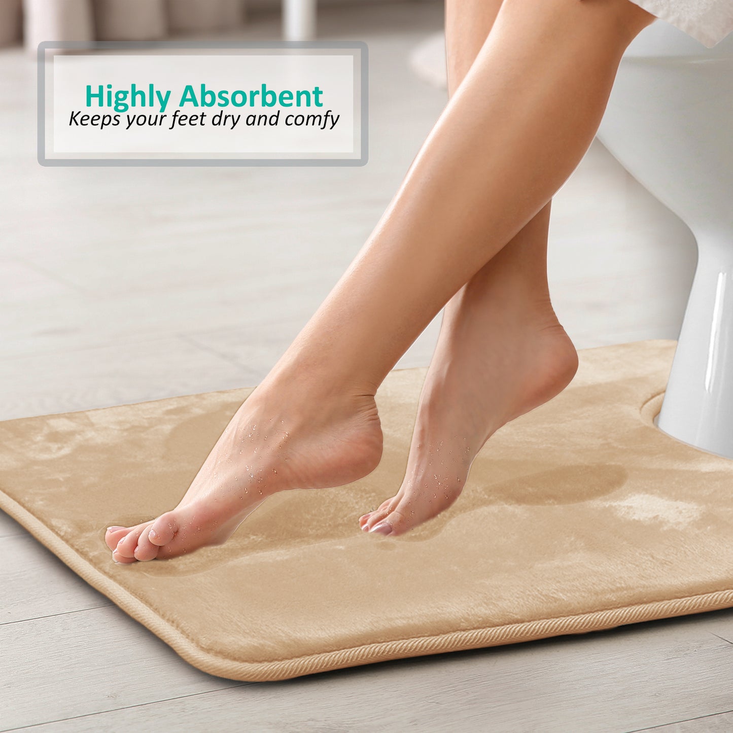 Clara Clark Memory Foam Contour Bath Mat